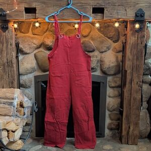 Chic Red Women's Overalls
